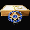 Masonic Key Chain Blue " FAITH HOPE CHARITY "Badge Mason Freemason   exquisite accessories Key Ring