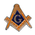 Masonic Compasses Freemason Mason Pin Cuff links Tie Clip Set Retro Bronze Brooch Men's Formal Suit Accessories Gift