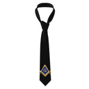 Custom Fashion Gold Square Compass Masonic Freemason Ties for Office Mens Freemasonry Mason Neckties