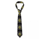 Custom Fashion Gold Square Compass Masonic Freemason Ties for Office Mens Freemasonry Mason Neckties