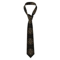 Custom Fashion Gold Square Compass Masonic Freemason Ties for Office Mens Freemasonry Mason Neckties