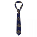 Custom Fashion Gold Square Compass Masonic Freemason Ties for Office Mens Freemasonry Mason Neckties