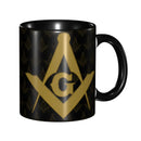 Customized Masonic Pattern Mug DIY Freemason Symbol Ceramic Milk Tea Coffee Cups