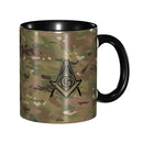Customized Masonic Pattern Mug DIY Freemason Symbol Ceramic Milk Tea Coffee Cups