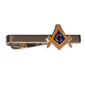 Masonic Compasses Freemason Mason Pin Cuff links Tie Clip Set Retro Bronze Brooch Men's Formal Suit Accessories Gift