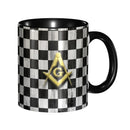 Customized Masonic Pattern Mug DIY Freemason Symbol Ceramic Milk Tea Coffee Cups