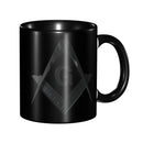 Customized Masonic Pattern Mug DIY Freemason Symbol Ceramic Milk Tea Coffee Cups