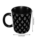 Customized Masonic Pattern Mug DIY Freemason Symbol Ceramic Milk Tea Coffee Cups